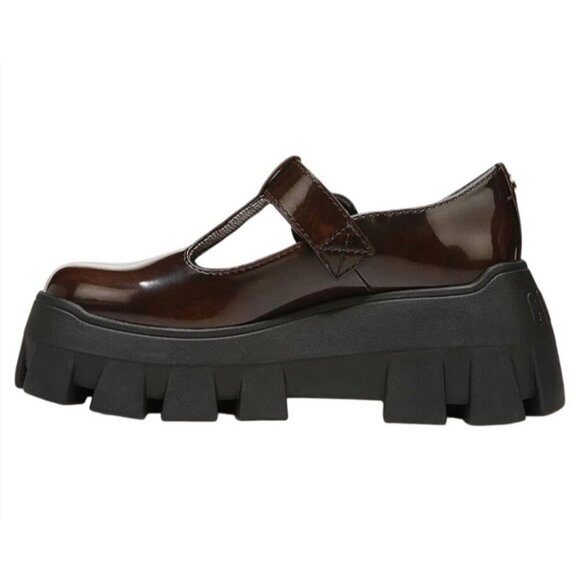 CIRCUS NY BY SAM EDELMA / Amy / Womens Lug Sole  Shoes Chestnut Patent Leather - Picture 2 of 6